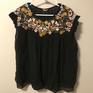 Embroidered Blouse from Anthropologie